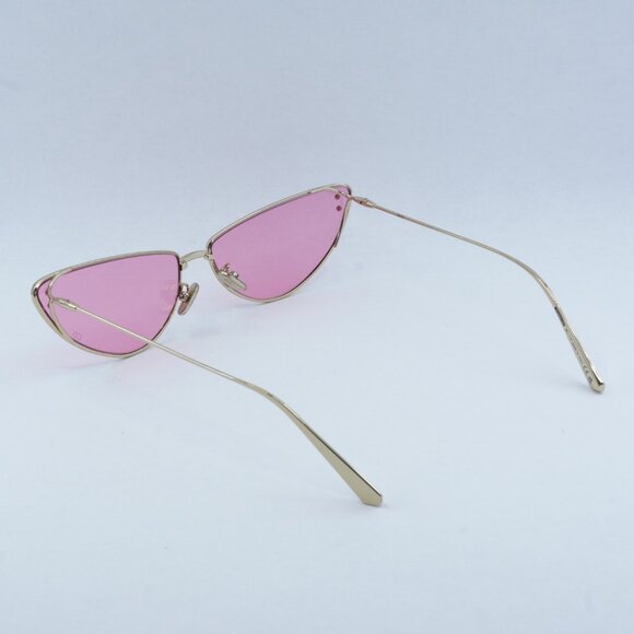 Dior MISSDIOR B1U B0N0 Sunglasses Gold Cat Eye Frame, Pink Lenses - Picture 6 of 13